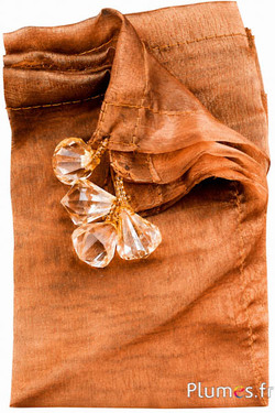 Tovaglia Organza - 90 x 90 cm - dorato azteco